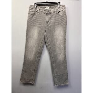 LL Bean Favorite‎ Fit Jeans Womens Size 10 Regular Gray Denim Straight Casual